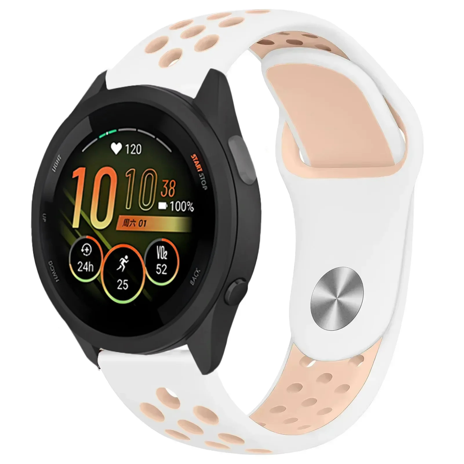Premium Silicone Watch Strap - Versatile 22mm/20mm/18mm Adjustable Band