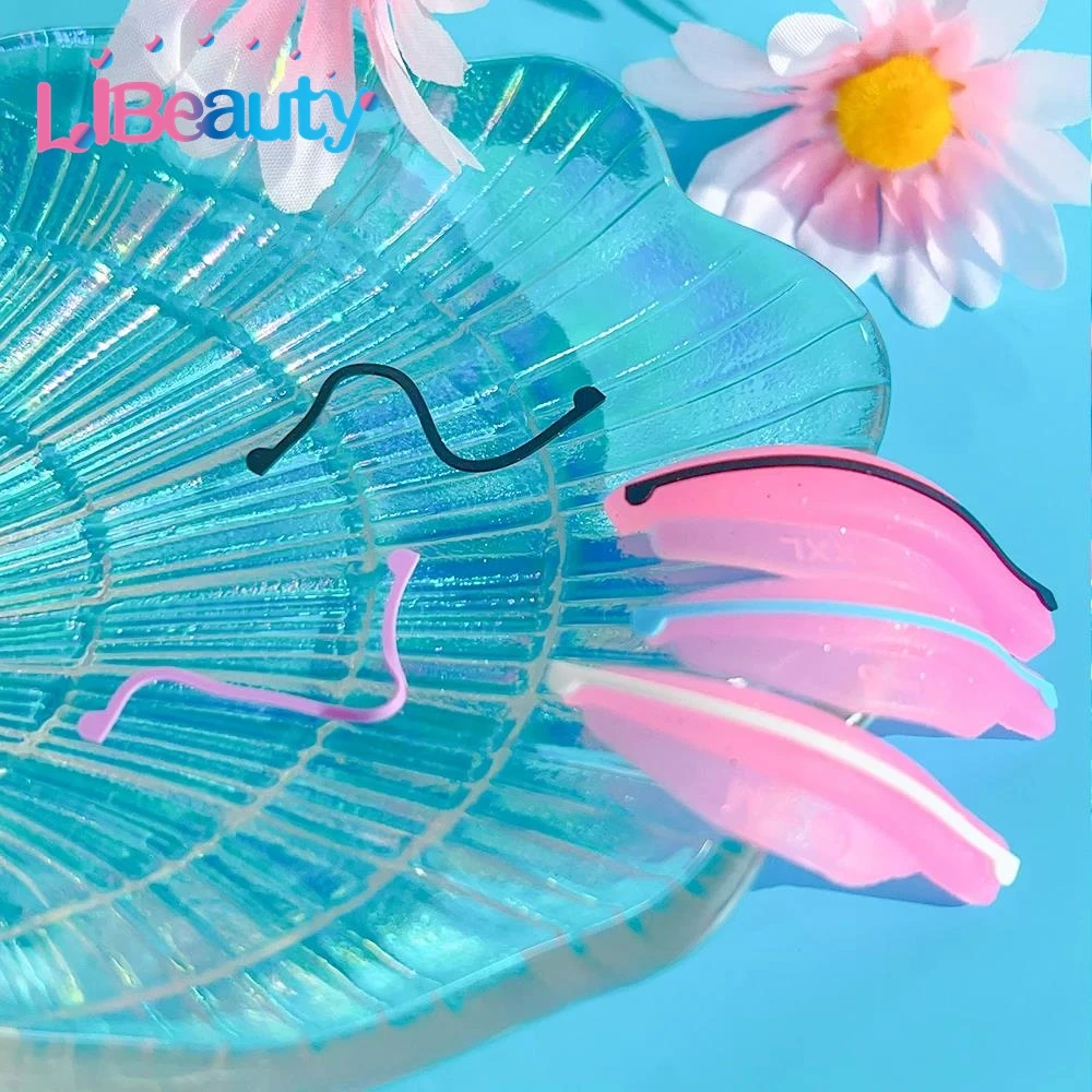 Libeauty 3 짝/가방 실리콘 래쉬 리프트 리본 테이프 재사용 가능한 속눈썹 파마 문자열 롤러 래쉬 리프트 쉴드 보상기 메이크업 도구