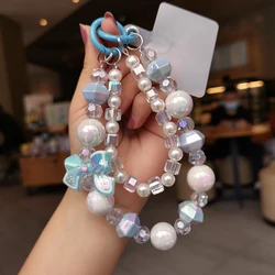 Elegant Handmade Beaded Bow Knot Phone Wrist Strap with Anti - Lost Feature (A4)