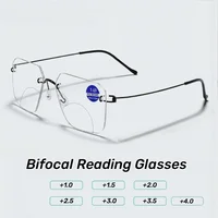 Lunettes de lecture bifocales pour hommes et femmes, surdimensionnées, presbytes, look de loin et de près, Anti-éblouissement, pour hypermétropie 1