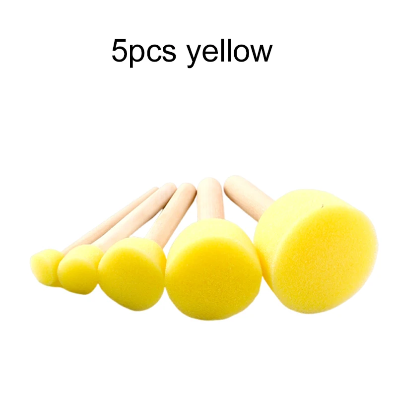 5 piezas de juguetes de dibujo y pintura para niños con forma de cabeza de hongo de esponja. Juguetes interactivos para padres e hijos que estimulan el cerebro. Suaves y fáciles de colorear._voghion.com