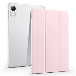 Premium PU Leather Protective Flip Cover Case with Pen Holder for Honor Pad X8 Pro (Pink)