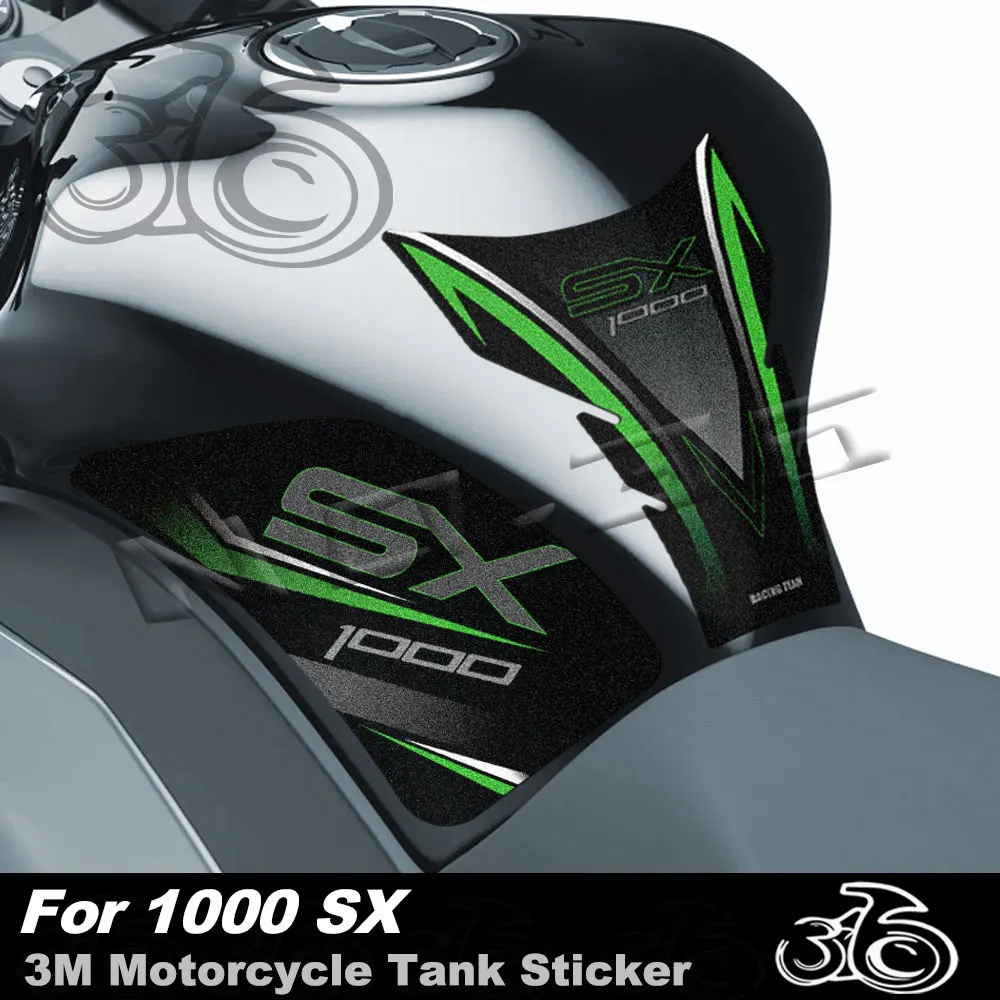 For Ninja 1000SX Z 1000SX Ninja 1000 SX 2017-2024 2023 Motorcycle Tank Pad Sticker Gas Knee Grip Anti-Slip Tank Protection Decal