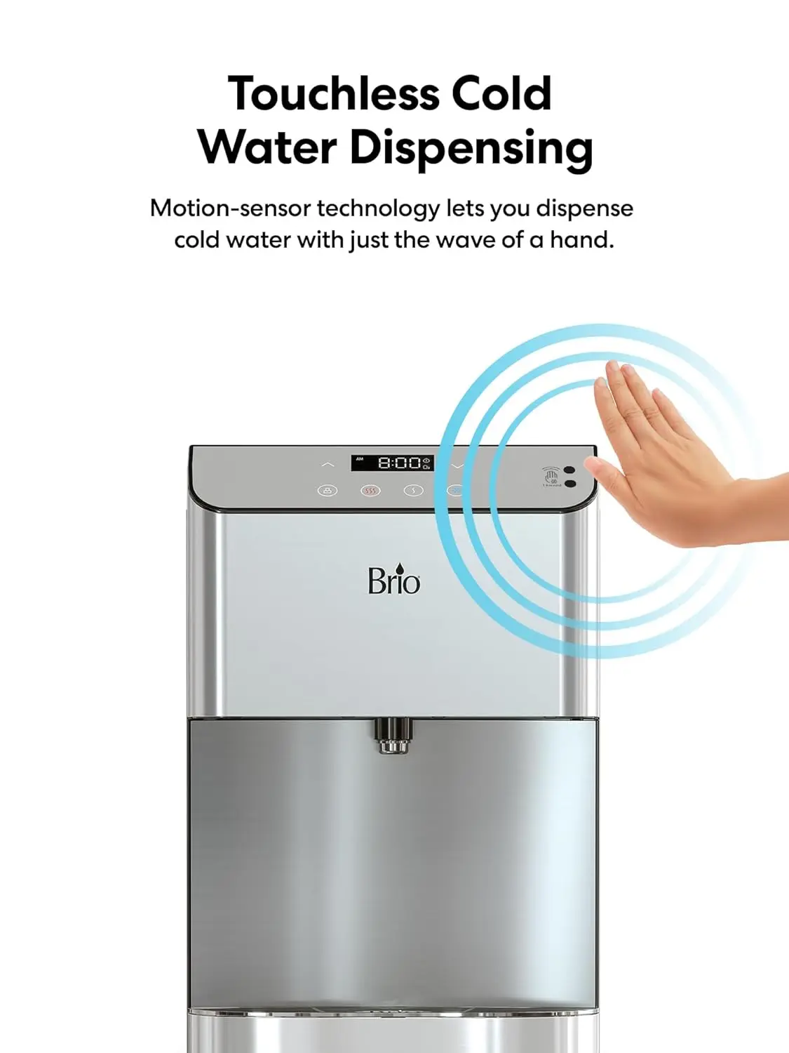 Bottom Load Water Cooler Dispenser - Self-Cleaning, Motion Sensor,   Temp Dispense, Child Safety Lock, 2