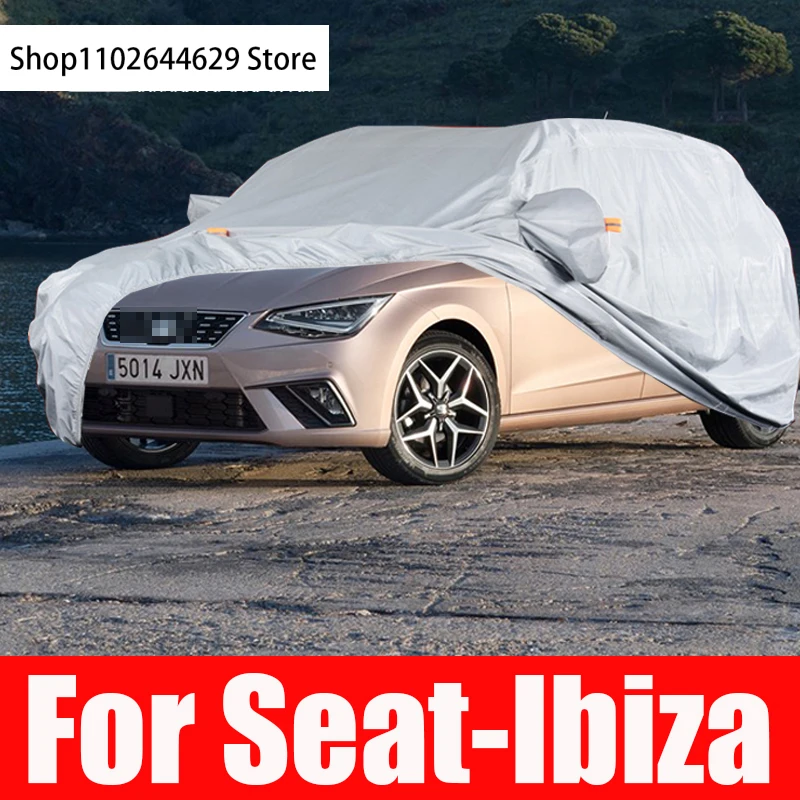 

Full Car Covers Indoor Outdoor Waterproof Anti Dust Sun Rain Protection For seat-Ibiza 6l 6j Accessories