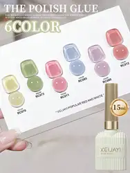 6 - Piece Summer Gel Nail Polish Set, Vibrant Colors for Nail Art, UV/LED Soak Off (70 - 73 - 11 - 85 - 80 - 12)