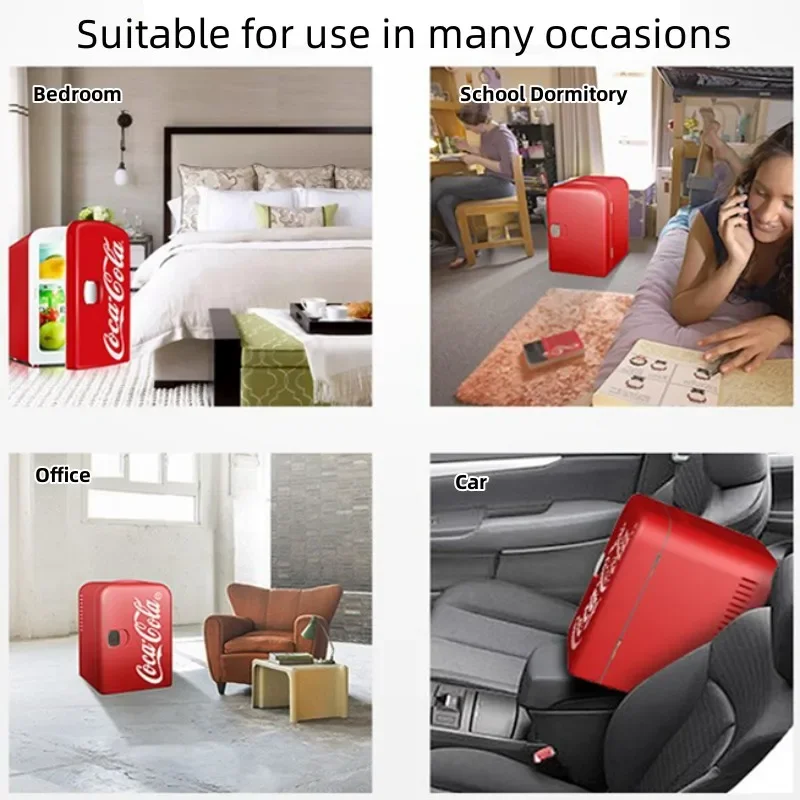 Portable Refrigerator Small Refrigerator Car Refrigerator 4L Mini Refrigeration and Heating Heating Storage Cold and Warm Insulation Box
