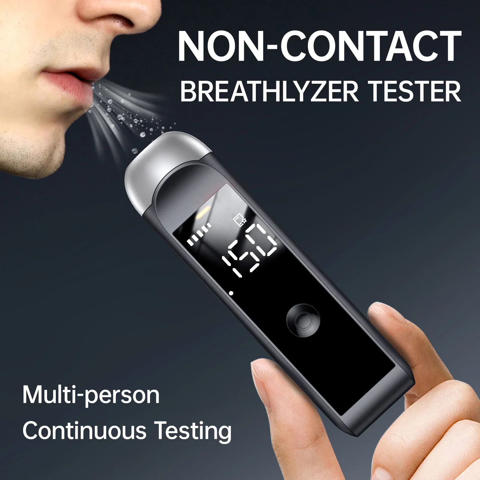Alcohol Detection Portable Personal Alcohol Analyzer Digital Rechargeable Breathalyzer Testing Tool