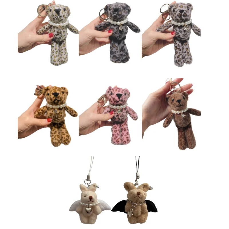 

Модный плюшевый брелок из металлического сплава Y2K, ювелирные изделия, брелок с кроликом, аксессуары для сумок для женщин и девушек