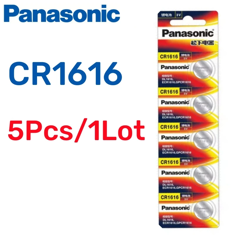 5pcsOriginalPanasonicCR16163VLithiumBatteriesEnvironmental