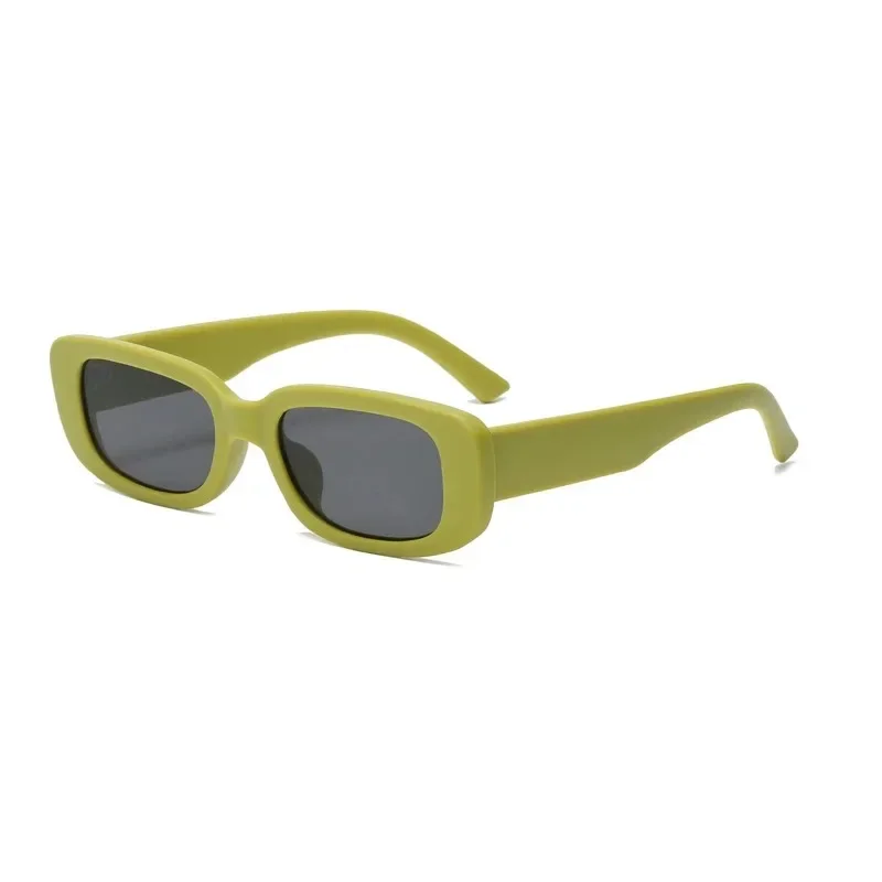 Vintage Sunglasses Women Men Square Green