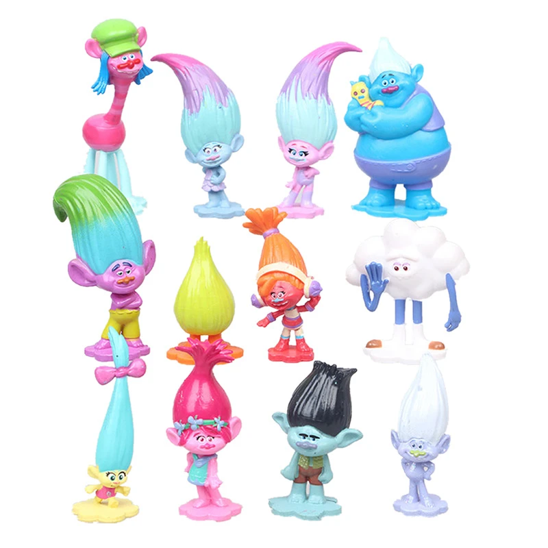 Cartoon Characters Children | Trolls Toys Action Figures | Pvc Trolls Branch  Critter - Action Figures - Aliexpress