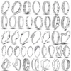 Original 925 Silver Shine Zircon Wedding Ring Simple Ring For Women Sterling Fashion Stackable Rings Popular Anniversary Jewelry 1
