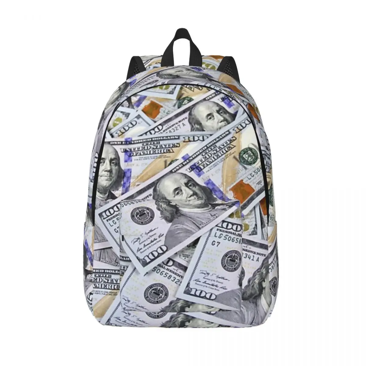 

Маленькие женские рюкзаки с купюрами на сто долларов, сумка для книг для мальчиков и девочек, модная сумка на плечо, портативный дорожный рюкзак, школьные сумки
