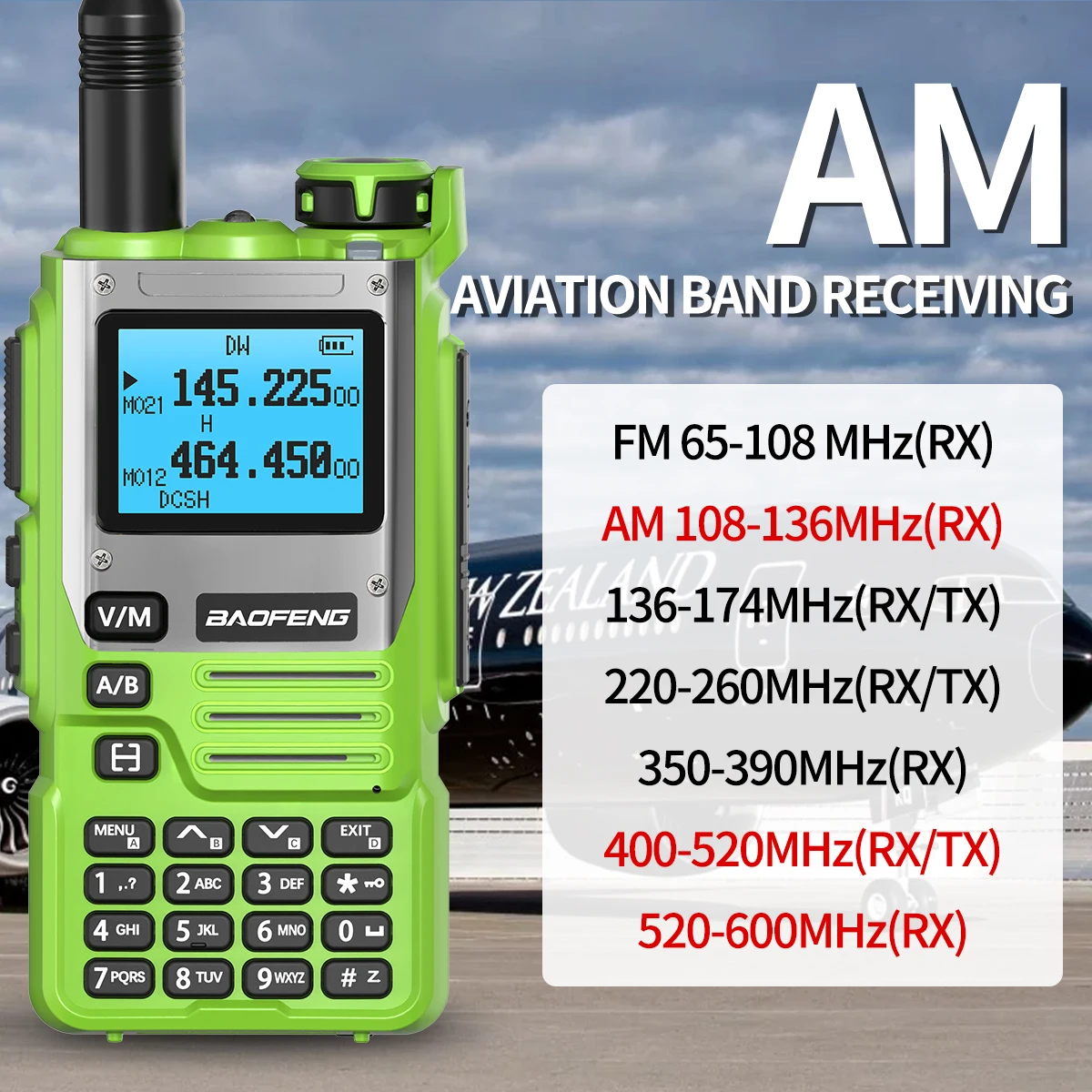 Baofeng UV-K61 Walkie Talkie Multi Band Wireless Copy Frequency 999CH Type-C UHF VHF DTMF NOAA FM UV-5R Upgraded UV-K6 Ham Radio 3
