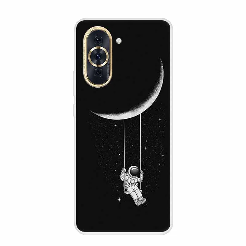 Huawei Nova 10 Pro Clear Marble Soft TPU Silicone Back Cover – Elegant Protective Case