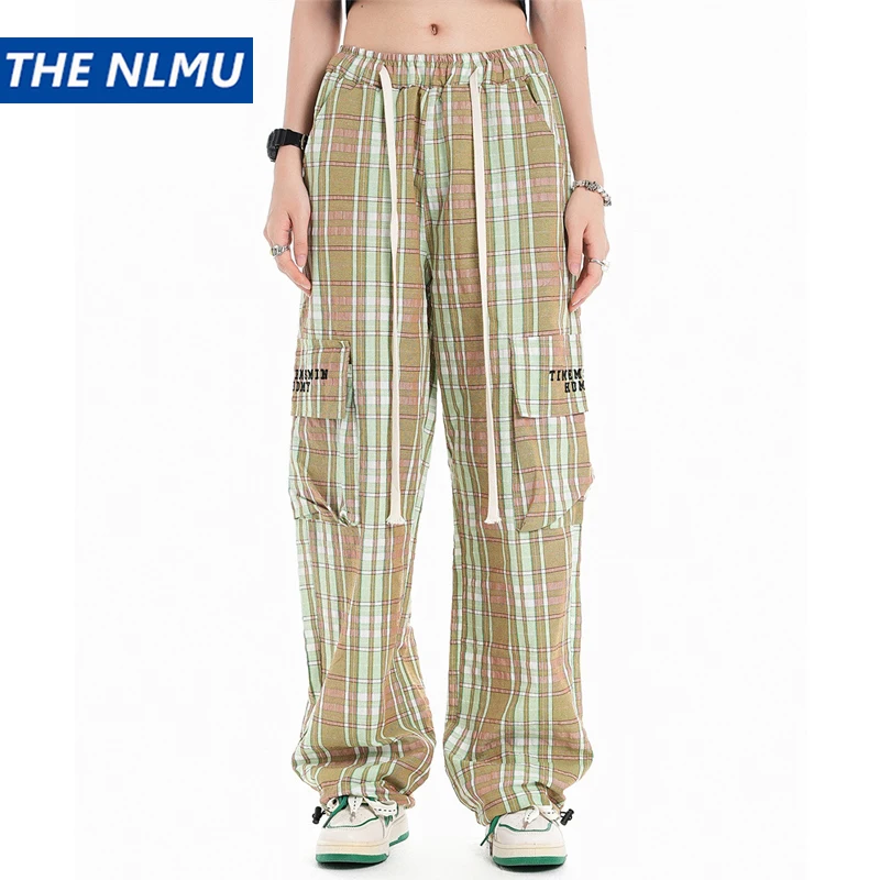 

2023 Loose Straight Pant for Men Women Plaid Graphic Trend Casual Pants Joggers Harajuku Hip Hop Streetwear Sweatpants