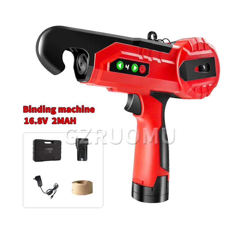 

16.8V Electric Branch Binding Machine Multifunctional Vegetables Tomato Grape Vines Tying Tool Rechargeable Plants Stem Strapper