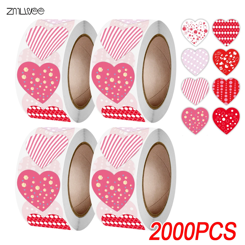 Valentine Love Heart Stickers Wholesale sticker supplier Valentine