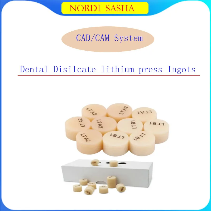 High Transmittance Dental Glass-ceramic lithium Disilicate Press Block ...