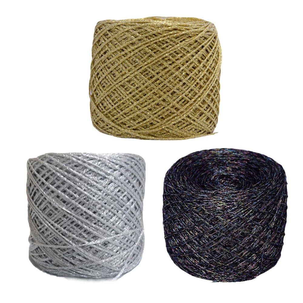 Metallic Thread Crochet Knitting Cotton Threads Crochet Knitting