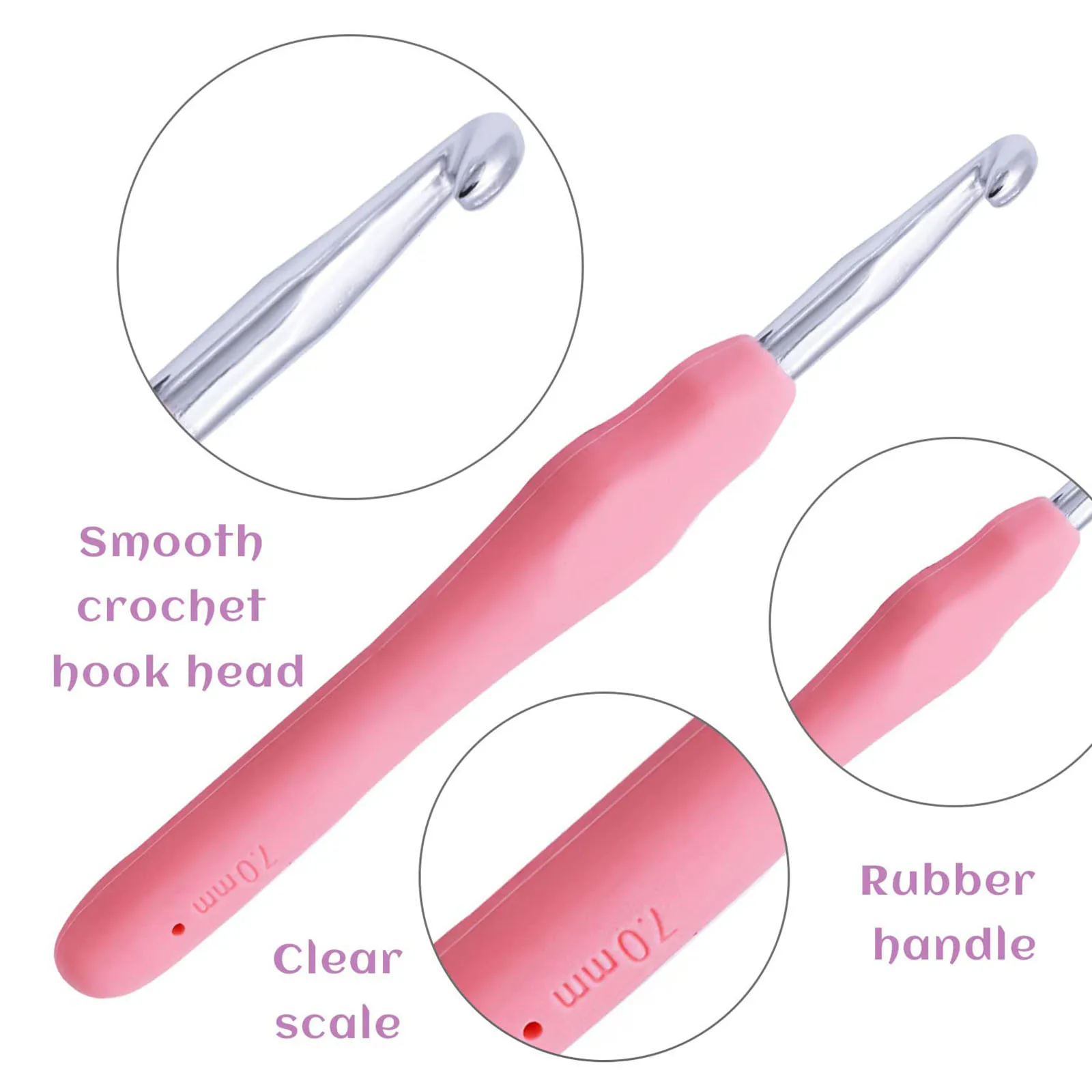 Crochet Hook Kit Knitting Needles Set With Bag Markers DIY Hand Sewing Accessories crochet kit