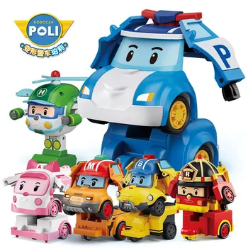 Silverlit Robocar Korea Robot Poli Kids Toys Transformation Anime Action Figure Poli Toys For Children Playmobil Juguetes