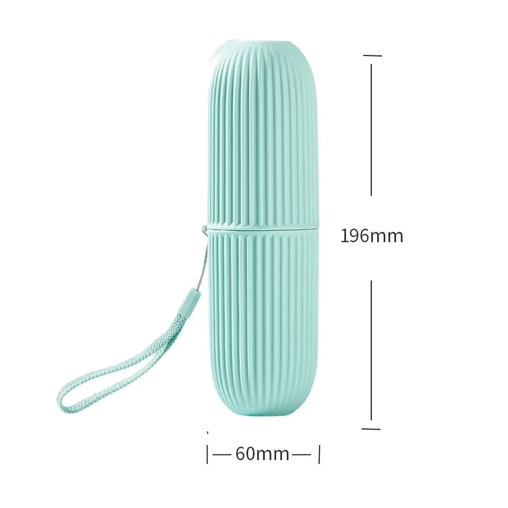 1Pc Portable Toothbrush Holder Toothpaste Dispenser Toothbrush Case Toothbrush Storage Box Bathroom Toothbrush Cup Storage Case Box Organizer Travel Toiletries Storage Cup