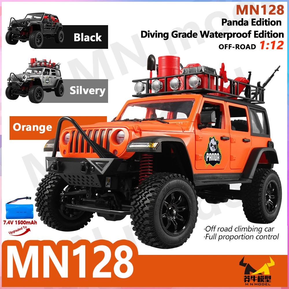 Nylon Metal 4WD RC Jeep Car 2.4G Remote Control LED Light Off Road Toy