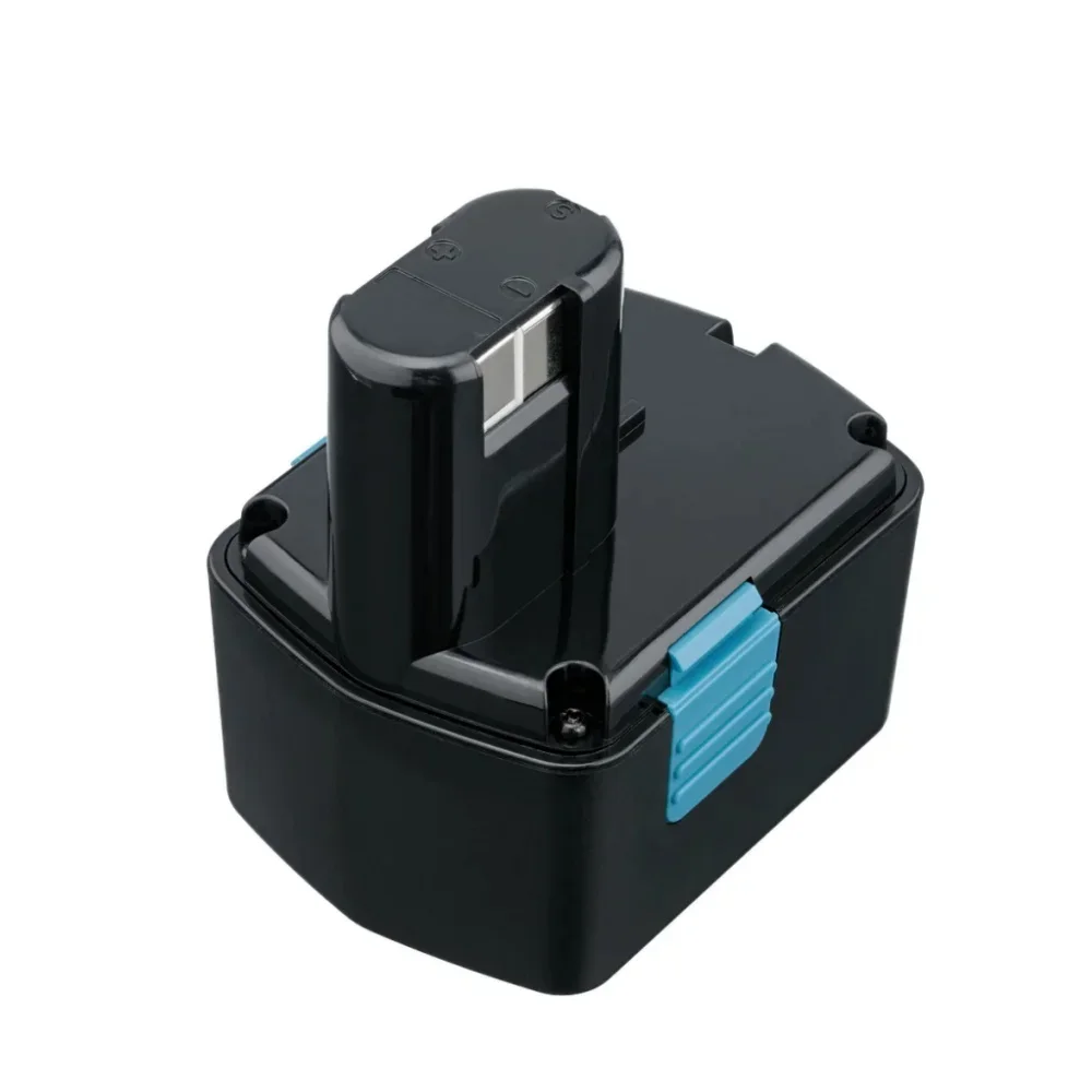 Détail des connecteurs métalliques de la batterie rechargeable NiCd 14.4V pour Hitachi EB1414S EB1412.