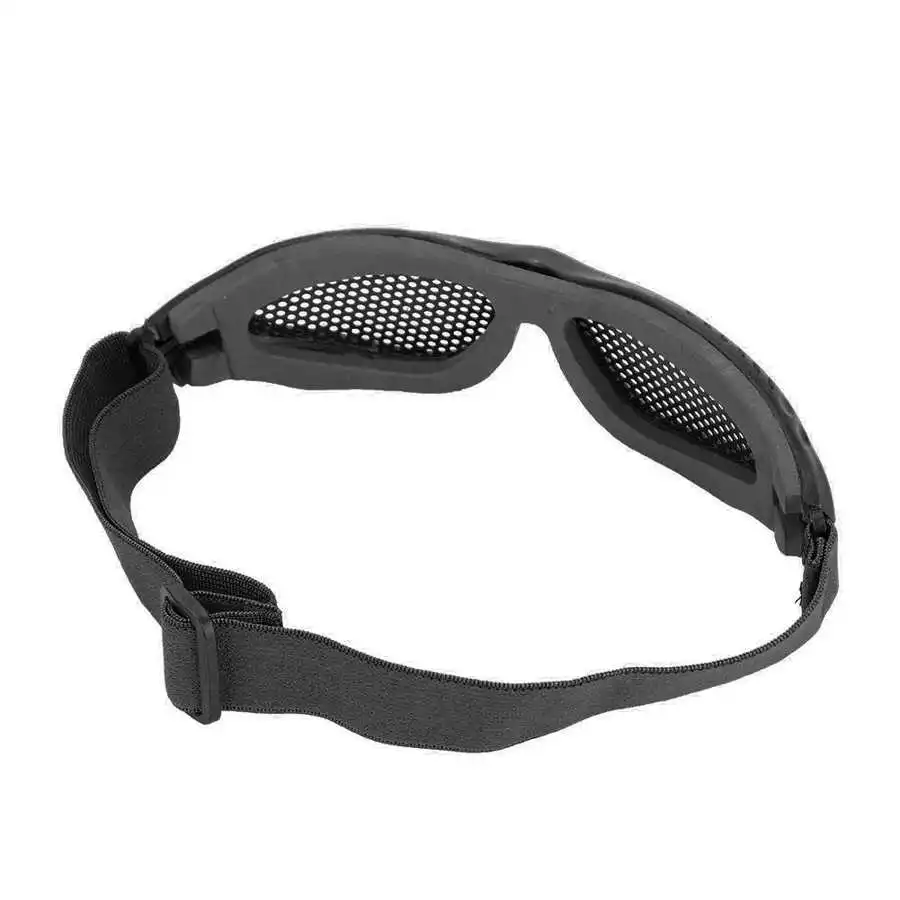 Metal Mesh Eye Protection CS Game Glasses Adjustable Strap safety goggles tactical goggles shooting glasses