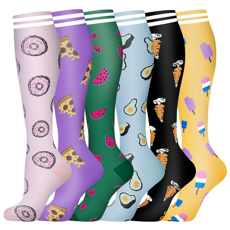 Compression Socks for Outdoor Sports - Calf Support & Swelling Relief (3 Pairs)
