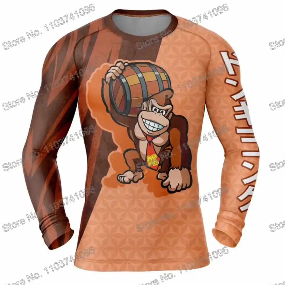 DK Diving T-Shirt Tight Long Sleeve Rash Guard BJJ MMA Swimwear Men Surf Clothing Beach Floatsuit Women GYM Tops Sportswear