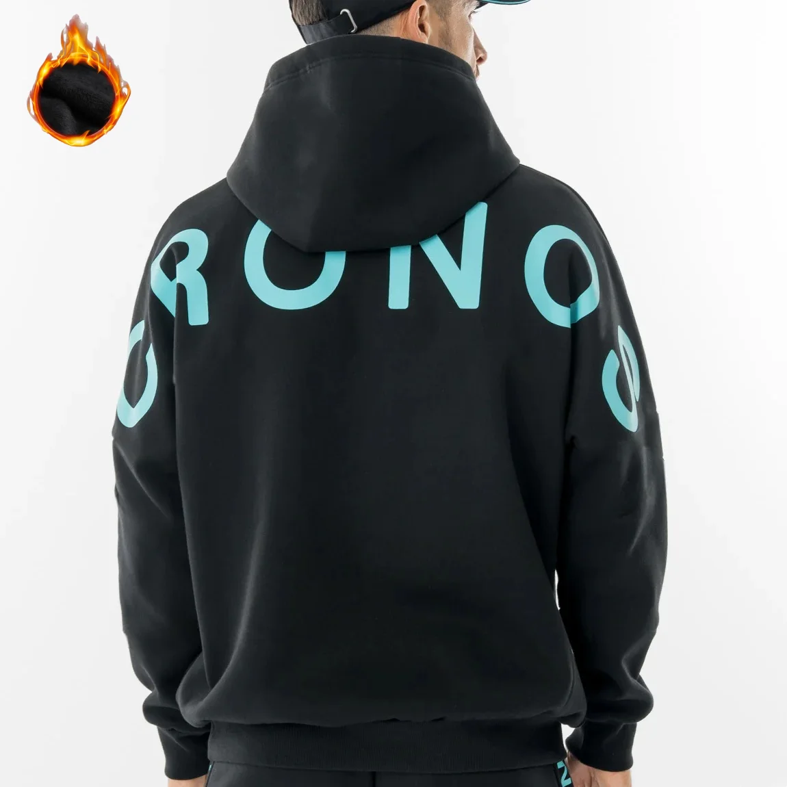 CRONOS Print Man Hoodie Warm Fleece Sweatshirts Loose Hoodies High Quality Cotton Sports Casual Tops Streetwear Fitness Pullover