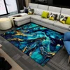 Blue Marble Carpet for Living Room Luxury Home Decorations Sofa Table Large Area Rugs Bedroom Bedside Foot Pad Non-slip Mat 2
