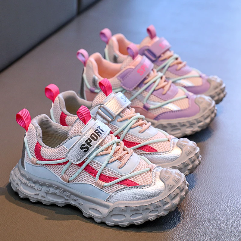 Girls Mesh Breathable Casual Basketball Shoes