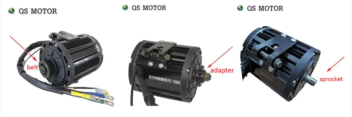 QS 138 90H 4000W QSD138A-90 72V V1 PMSM Mid Drive Motor
