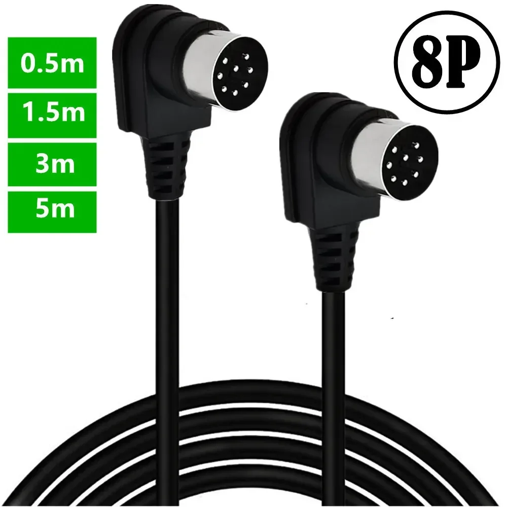 Ancable 8M Large 8 Pin Din Male-Male Speaker Audio Cable Wire For Bang & Olufsen B&O BeoLab PowerLink MK2, Peavey Sanpera Pedal And Monster Clarity HD Model One