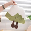 30cm Small White Snow Mountain Hill Plush Pillow Soft Happy Face Emotion Kawaii Plushie with Legs for Decor Present 5