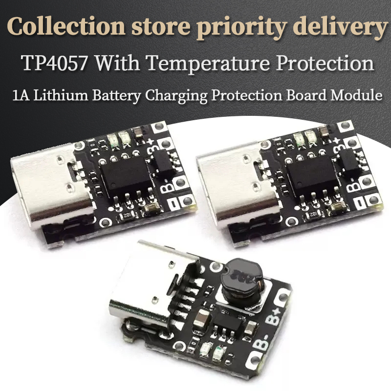Type-C USB TP4057 1A Lithium Battery Charging Protection Board Module Polymer Battery Over TP4056 With Temperature Protection