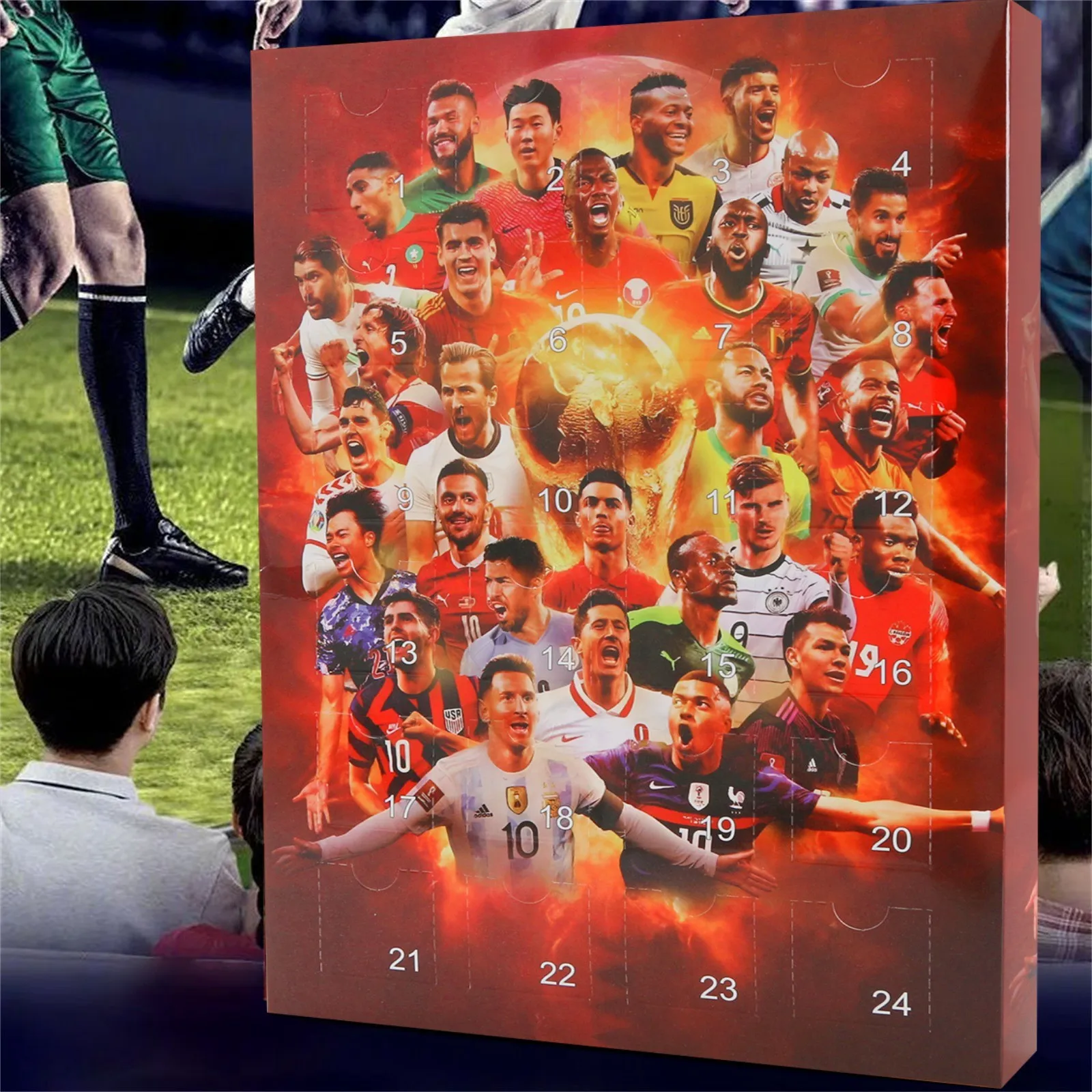 2024 Countdown Advent Calendar Soccer Kit 24 Days Building Advent Calendars Soccer Favors Sports Birthday Christmas Supplies