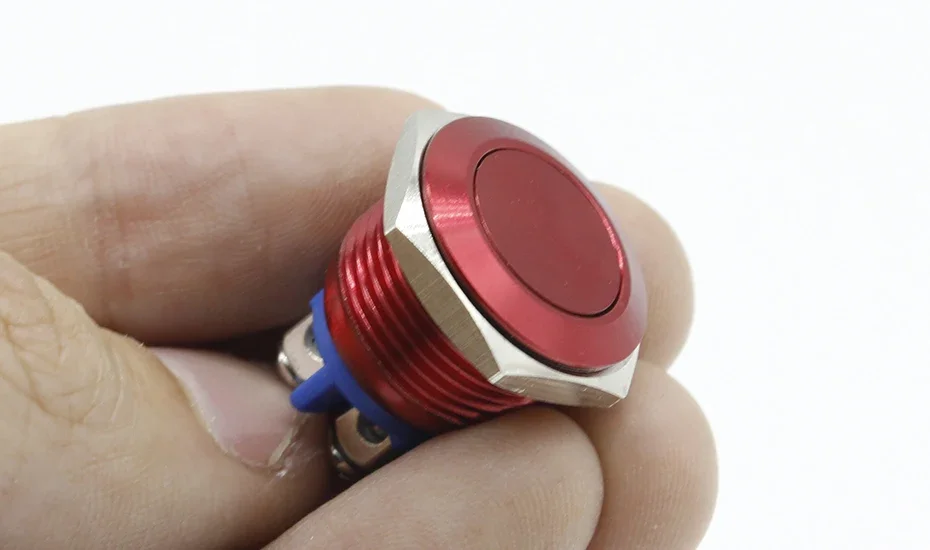 Description Picture 2 of item16mm Start Horn Button Momentary Stainless Steel Metal Push Button Switch Hot Worldwide