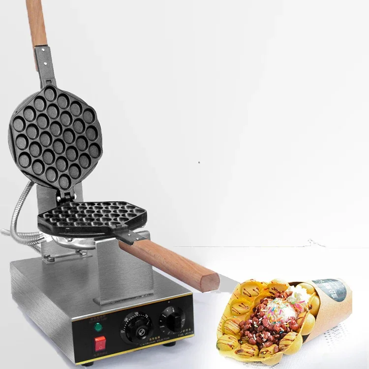 

directly factory price Commercial electric 110V 220V Non-stick bubble egg waffle maker machine eggettes bubble puff cake oven