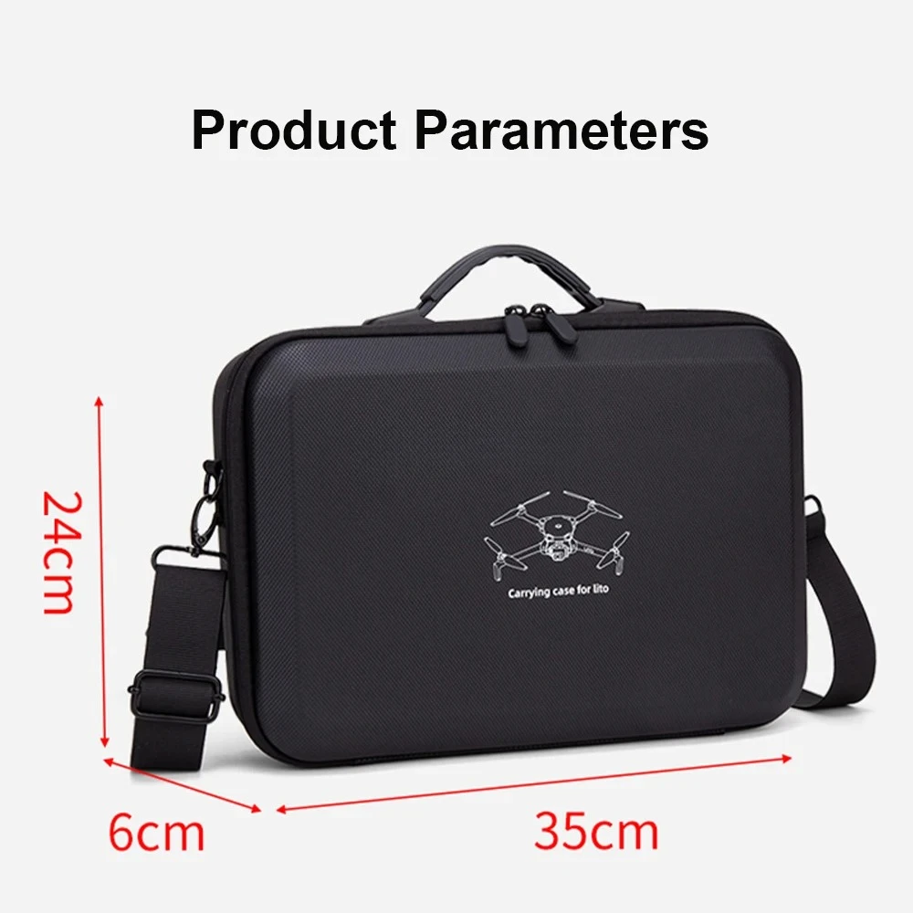 DJI Lito X1/Lito 1 PU 가죽 핸드백 방수 보호 RC 2/RC N3 컨트롤러 보관 상자용 여행 패키지 운반 케이스