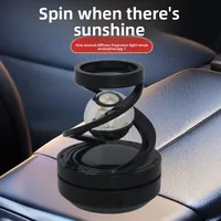 Car Solar Double-ring Aromatherapy Planetary Ornaments Car Suspended Rotating Fragrance Car Ball Floating Ball Decoration 3