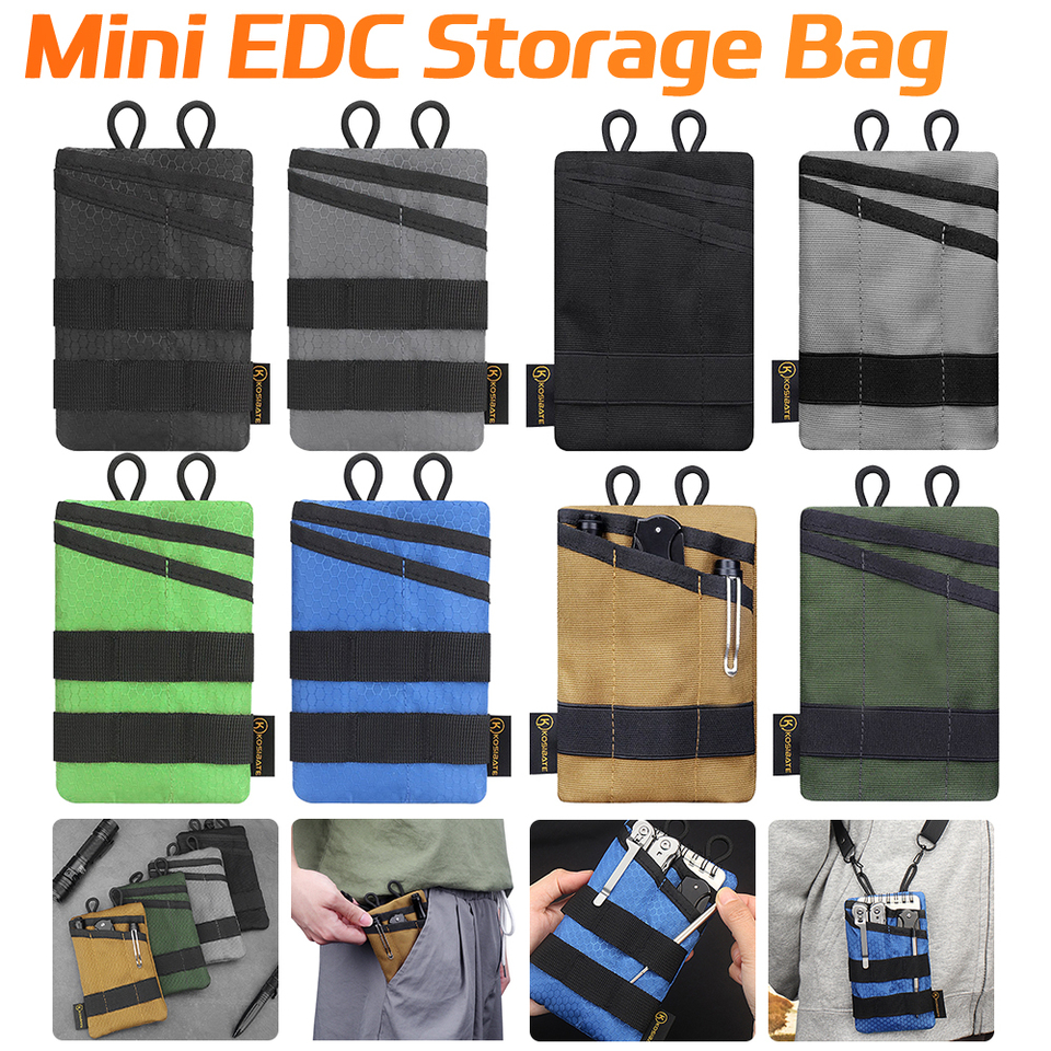 Portable Outdoor EDC Tool Storage Bag Tactical Bag Lightweight Mini EDC Pouch Wear Resistant Sundries Bag Outdoor Accessories