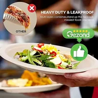 50PCS Disposable Paper Plates Convenient Clean Disposable Paper Plates Lunch Gatherings Cake Dessert Camping Party Kitchen 6