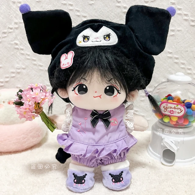 Kawaii kuromi acessórios de pelúcia para 20cm boneca anime dos