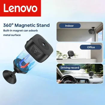 Lenovo 6K Mini telecamera di sicurezza Wireless 2.4G WiFi Monitoraggio Protezione di sicurezza Visione notturna remota Sorveglianza Smart Home Nuovo
