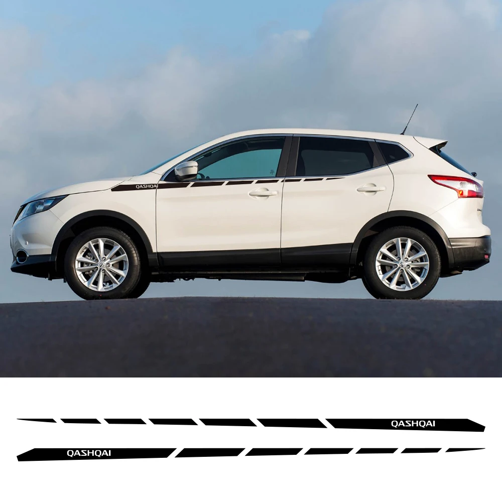 Adesivi Per Linea Di Vita Per Auto Per Nissan Qashqai J10 J11 J12 Sport Stripes Graphics Vinyl Film Decor Decalcomanie Accessori Per La Messa A Punto 
